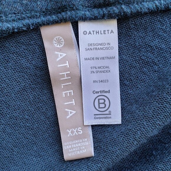 Athleta Heather Teal Long Sleeve Nirvana Wear Two Ways Wrap Cardigan Sz XXS - Picture 11 of 16